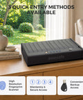 Biometric Gun Safe For Pistols With 3 Ways Quick Access Fingerprint Digital PIN And Key Portable Handgun Safe