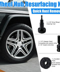 Wheel Hub Cleaning Tool And Resurfacing Kit With 7 Pads for Quick Rust Busting on car wheel and tool components
