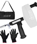 Pro 50 Foot Heavy Duty Steel Drum Drain Auger Plumbing Snake With Work Gloves And Storage Bag for home plumbing fixes
