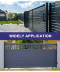 2 Pack Slide Gate Guide Rollers, 3 Inch Nylon Gate Support Assembly shown installed on outdoor sliding gates.