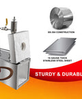 Propane Forge With Triple Burner And Side Door For Knife Making And Farrier Tools Two Insulation Layers Durable SS 304 Stainless Steel