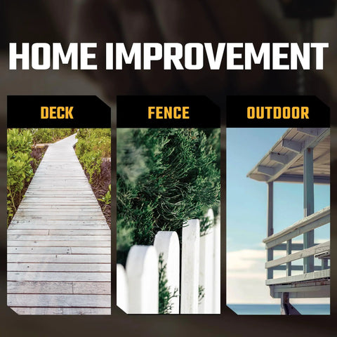 Image showing deck, fence, and outdoor projects using Stainless Steel Deck Screws 10x2.5 Inch 304 Grade 300 Count With T25 Star Drive