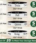 Top Tier Bed Sheet Organizers And Closet Storage Bands Keeps Your Linens Squared Away For Good Includes Labeled Sorters for Twin Full Queen King.