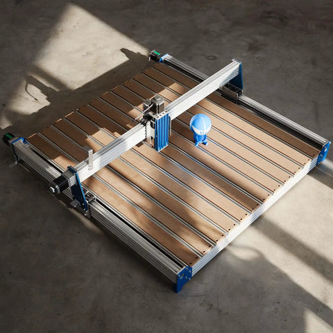 1010 Aluminum and MDF Hybrid Spoilboard Table for CNC Router ProVerXL 4030 to 1010 XY Axis Extension Kit, Heavy Duty T Track Grid
