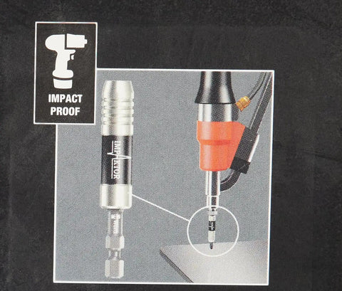 Impaktor Bit Holder With Retaining Ring And Magnetic Grip For Quarter Inch Hex Drive 75 mm Length Stainless Steel Built Tough