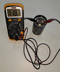 Multimeter measuring Motor Start Capacitor 105-126 MFD 250V for Franklin Control Box 2823 Series Well Pump Systems