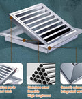 Premium Aluminum Louvered Vent Panel With Heavy Duty Mesh Cover For Ceiling Inspection And Drywall Gable Grilles No Sweat Rapid Setup Kicks Up Fresh Indoor Air Sweet Home Comfort 35X35Cm with stainless steel features.