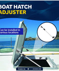 Five Oceans 2-pack boat hatch lid support, on hatch, adjustable 13-3/8 to 23-1/4 in, stainless steel and nylon