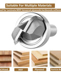 Bowl And Tray Template Router Bit With Heavy Duty Bearing Guide Half Inch Shank And One Quarter Inch Radius suitable for multiple wood materials.