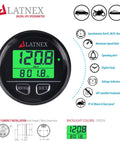 Waterproof GPS Speedometer With Real Time MPH KMH Display, Distance Traveled And Time, Easy Two Wire Install, front view
