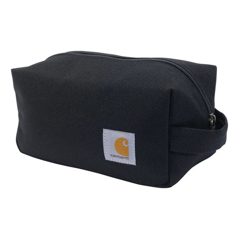 Durable Travel Kit For Real Life Use, Water Resistant Toiletry Bag In Black with zipper and handle, ideal for organizing toiletries