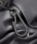 Black Titanium Carabiner Keychain With Quick Release Clip And Bottle Opener Small 2 Inch Key Clip On Fabric