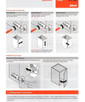 Diagram showing Soft Close Hinges For Face Frame Cabinets With 110 Degree Self Closing Inset Doors, adjustment instructions.