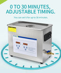 6.5L Ultrasonic Cleaner Pro Grade Heavy Duty With Digital Timer And Heater For Jewelry Glasses Watches And Tools