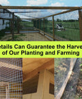 Killer Outdoor Vinyl Coated Hardware Cloth Quarter Inch Grid X 48 Width By 50 Roll 23 Gauge Anti Rust Wire Mesh used for secure gardening fencing.