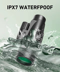 15x52 HD Monocular With Tripod For Hunting, Bird Watching, Hiking, And Travel in water displaying IPX7 waterproof feature