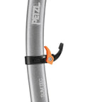 Close-up of adjustable hand rest Trigrest for ice axes, ergonomic design for mountaineering comfort and technical climbing grip.