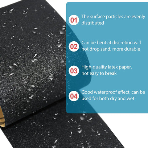 Close-up of wet sandpaper from All In One Sandpaper Kit With 36 Wet Or Dry Grit Sheets From 120 To 3000, showing waterproof quality.