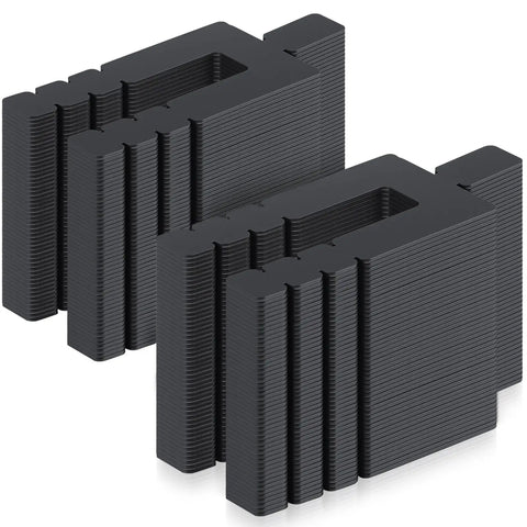 Bulk 500 Pack Stackable Black Door And Window Shims, 1/16 In X 3.5 In Plastic Spacers For Precise Door Alignment And Window Installations