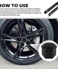 Car wheel with 20Pcs 21mm Lug Nut Covers With Disassembly Tool Hex Lug Nut Caps For Protecting And Decorating Wheel Bolts