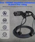 Rock Solid Type 2 To GBT EV Charging Cable, Mode 3 22Kw 32A Three Phase Electric Vehicle Cord with solid TPU build.