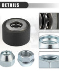 Universal Wheel Stud Installer Tool For Cars And Light Trucks, close-up of heavy duty lug nut, M12x1.25 M12x1.5 M14x1.5 fit