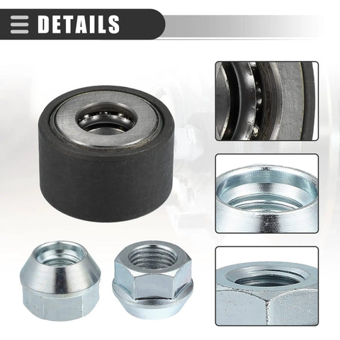 Universal Wheel Stud Installer Tool For Cars And Light Trucks, close-up of heavy duty lug nut, M12x1.25 M12x1.5 M14x1.5 fit