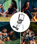 Trail Tested Direction Finder With Mirror Sight, Water Resistant Compass for hiking near campfires and tents outdoors