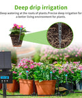 Solar Drip Irrigation System For Outdoor Gardens And Balconies With MPPT Tech 2200mAh Battery Rain Sensor Automatic Watering