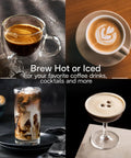 Fully Automatic Espresso Machine With Built In Grinder And Milk Frother 13 One Touch Recipes No Fuss All In One Programmable Coffee Maker For Espresso Latte Cappuccino Americanos Tea And More making various coffee drinks