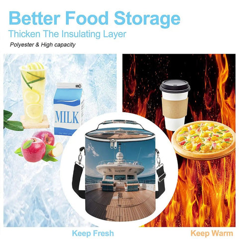 Insulated Leakproof Waterproof Cooler Backpack For Travel And Beach Lightweight Large Capacity Ice Chest with yacht design