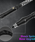 Close-up of shock spring base in 2 Pack 3ft LED Whip Light And 4 Rock Light Combo Kit for UTV ATV SxS Can-Am RZR Night Trail Lighting.