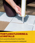 Dual Component Adhesive Applicator for High Viscosity Epoxy and Adhesives 22 oz Cartridges used on tile flooring