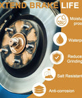 Copper Anti Seize Lubricant Paste With Brush Top Bottle For Spark Plugs Brake Pads Threads And Nuts High Temp Automotive Go To Anti Seize Compound For Easy Disassembly And Rust Resistant Performance, applied on brake components.
