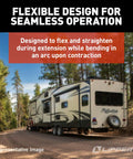 Flex Guard Double Kit With Hardware Black for RV Slide Out Protection Tough As Nails Heavy Duty Shield for Plumbing Wiring and Hoses Beneath Floor During Slide Outs on RV