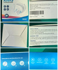 Five Layer KN95 Face Masks Black Cup Style Disposable Respirator For Adults packaging and instructions