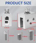 Metal Roof Panel Clamps For Standing Seam Roofs No Drill Non Penetrating Aluminum Brackets With Stainless Steel Screws