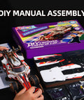 DIY manual assembly of Remote Control F1 Car Kit With 3D Wooden Puzzle For Adults Do It Yourself Mechanical Model Kit Six Plus Hour Build
