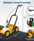 Heavy Duty Adjustable Line Striping Machine For Lawns, Parking Lots And Sports Fields, side view specifications