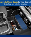 Center Console Hanging Organizer Tray For Chevy Silverado Sierra 1500 2019-2026 in truck cab showing storage potential