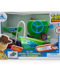 Toy Story Inspired RC Car For Kids With Steering Wheel Controller in packaging with Woody illustration on the box