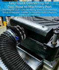 Boss Woodshop Dust Collector Adapter Snaps Sweet And Solid On Any 4 Inch Hose For Table Planer And Saw Vacuum Ports With Snap Lock Connectors for easy connectivity.
