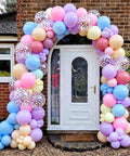 Pastel Balloons Party Bundle 50 Pcs Confetti Latex Balloons In Light Pink Yellow Blue 12 Inch Ideal For Birthday Weddings Baby Showers Easter Spring Celebrations And Photo Backdrops arch decoration outdoors