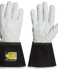Goatskin Leather TIG Welding Gloves With ParaActiv Liner For 360 Degree Cut Protection And High Dexterity Pro Grade Medium Size