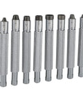 Watch Crown Winder Tool Set 2mm to 10mm Eight Piece Aluminum Alloy Precision Repair Kit front view