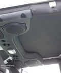 Installed Boom Mat black peel-and-stick sound-deadening headliner for 4-door Jeep Wrangler JL