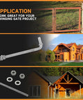 10 Inch J Bolt Gate Hinges Set For Chain Link Fences And Cattle Corrals Heavy Duty Threaded Hinges With Five Eighth Inch Pins