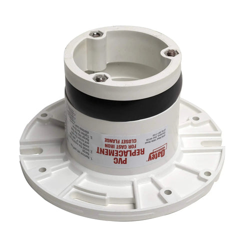 Four Inch Closet Flange Replacement For Toilets With Adjustable Compression Joint and Durable Rubber Gasket