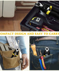 Beefy Heavy Duty Wire Rope Cutter Pliers 7.5 Inch in toolbox, pocket, and tool pouch; compact design for easy carrying