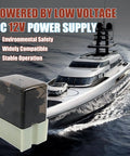 12V Marine Hydraulic Power Unit For Trim Tabs On Yachts And Boats Easy Install HPU Pump For Boat Trim Tabs High Pressure Hydraulic System To Raise And Lower Tabs in use on luxury yacht